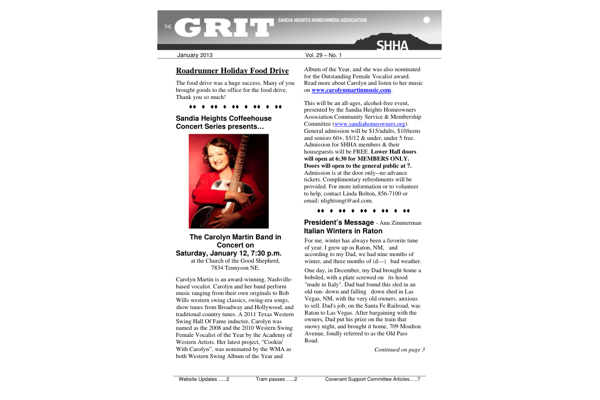 Grit January 2013 image